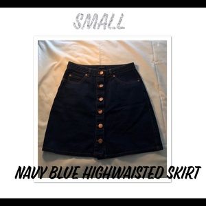navy blue skirt